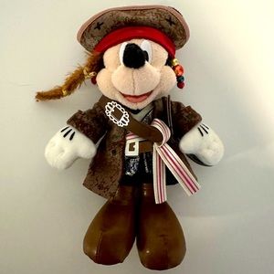 ❌SOLD❌ Pirates of the Caribbean Jack Sparrow Mickey Bag Charm Plush